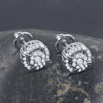 FLAIR SILVER MOISSANITE EARRINGS I 993811