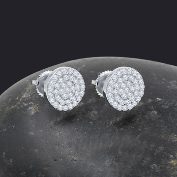 CIRCULUS SILVER MOISSANITE EARRINGS | 991851
