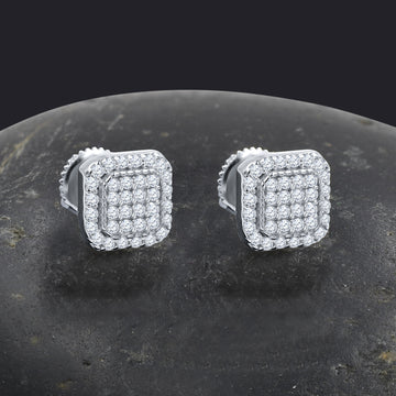 BEAMY SILVER MOISSANITE EARRINGS | 991751