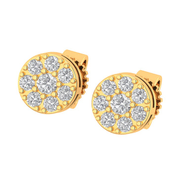 ANTIC 10K GOLD MOISSANITE EARRINGS I 980102