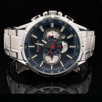 LUMINESCE METAL BACK CURREN ICED OUT MENS WATCH I 5517213