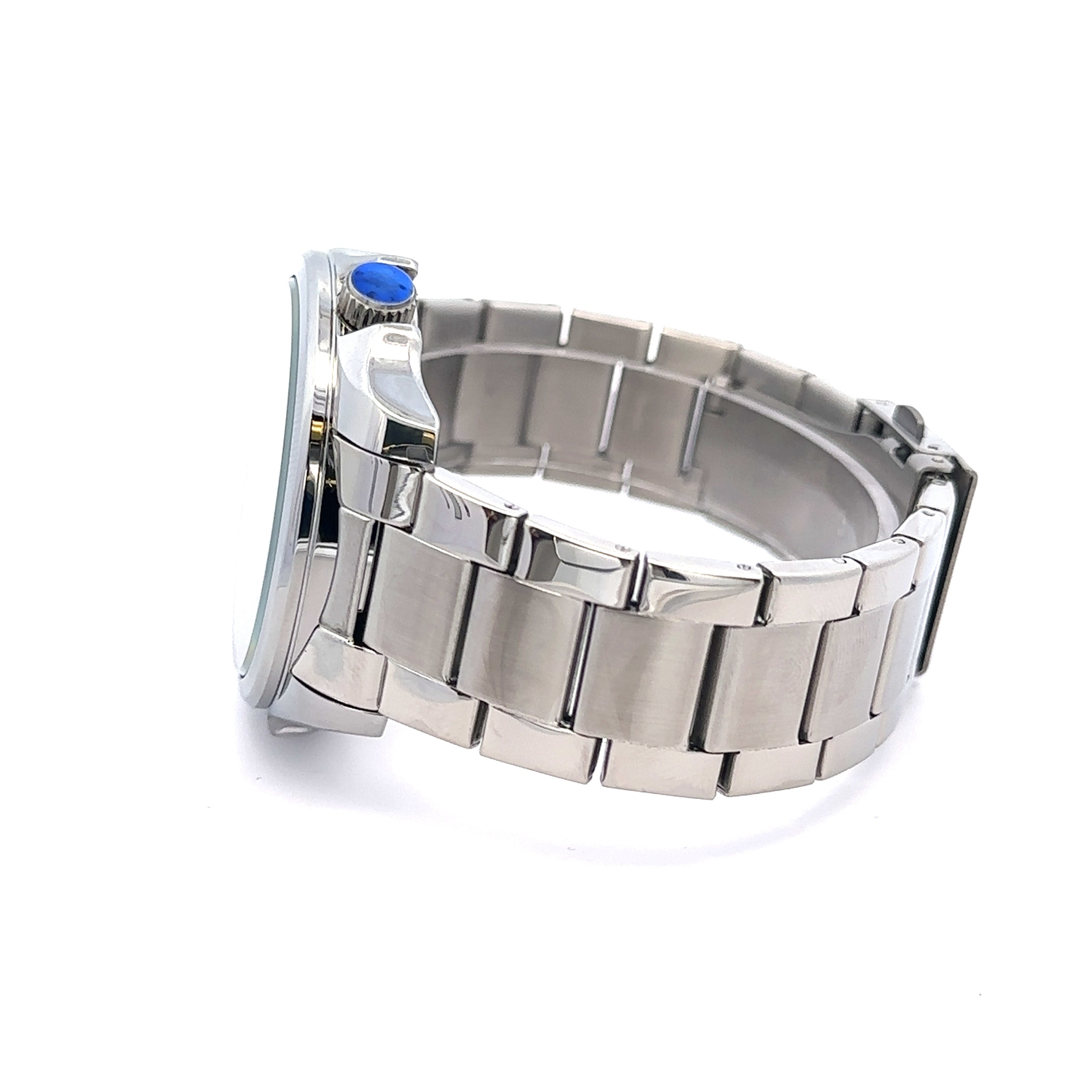 VESTIGE METAL BACK BLUE STAINLESS ICED OUT WATCH I 5517913