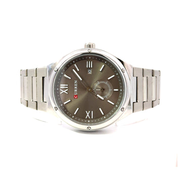 VAELRIC METAL SILVER CURREN ICED OUT MENS WATCH I 551871