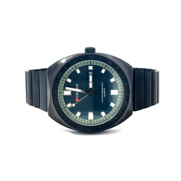 VYTREN METAL BLACK BLUE CURREN ICED OUT MENS WATCH I 5518813