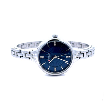 LIORIEN ALLOY SILVER BLUE STAINLESS ICED OUT MENS WATCH I 5519313