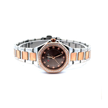 SOLRIK ALLOY TT ROSE GOLD STAINLESS ICED OUT MENS WATCH I 5519618