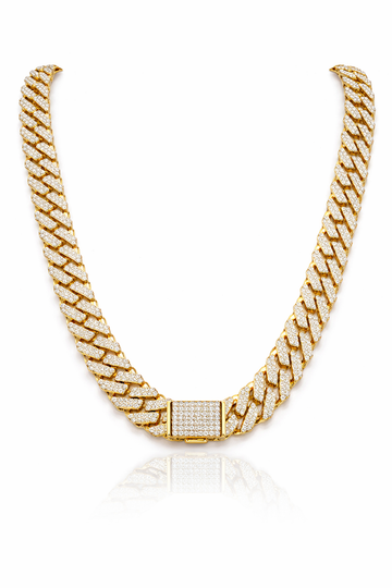 OPULENT 8 MM 925 MOISSANITE CUBAN CHAIN | 992452