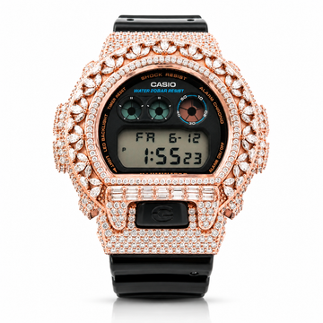 590285 | Brass Moissanite G-Shock Rose Gold Watch
