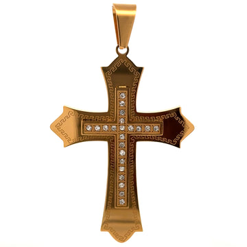 Steel Gold Pendant