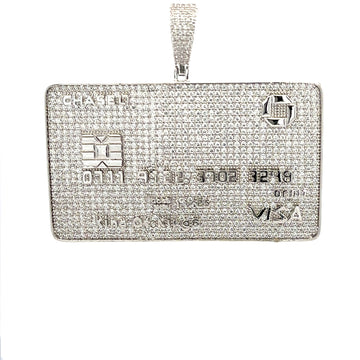 CALYPSA BRASS RHODIUM ICED OUT PENDANT I 916251