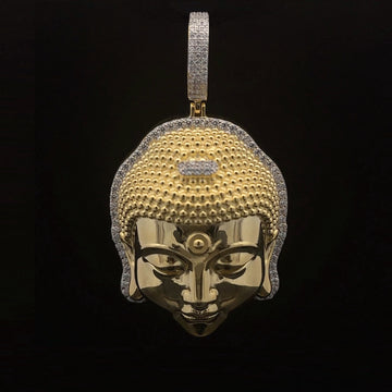 ASTRALIS 925 CZ GOLD ICED OUT PENDANT | 9222392