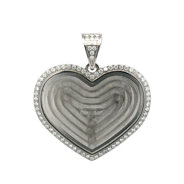 9312691 | Steel Moissanite Rhodium Pendant