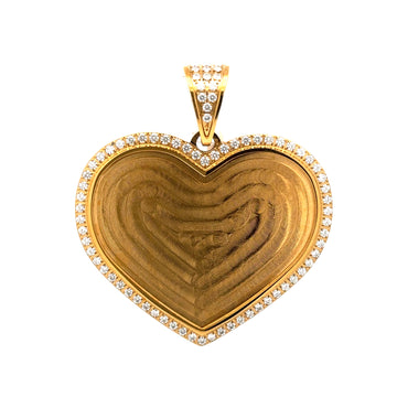 9312692 | Steel Moissanite Gold Pendant