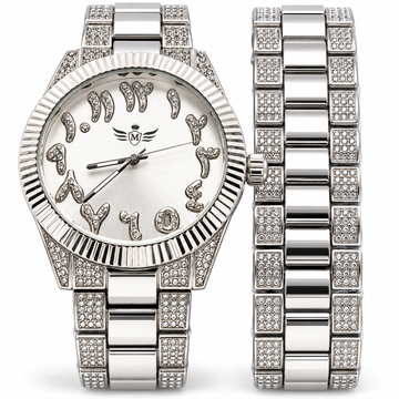 530621 | Ultra Bling Gold White MOP Watch Set