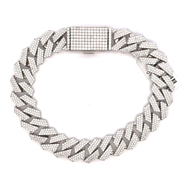 PALATIAL SILVER MOISSANITE 12 MM BRACELET | 991351
