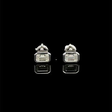 995301 | 925 Moissanite 1CTW Rhodium Earrings