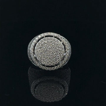 VELOCE 925 MOISSANITE MENS RHODIUM ICED OUT RING | 995491