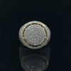 VELOCE 925 MOISSANITE MENS YELLOW GOLD ICED OUT RING | 995492