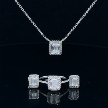 SERAPHIC 3.50 CTW 925 WOMENS MOISSANITE JEWELLERY BUNDEL | 995691