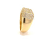 ARDENT 925 MOISSANITE MENS YELLOW GOLD ICED OUT RING | 995552