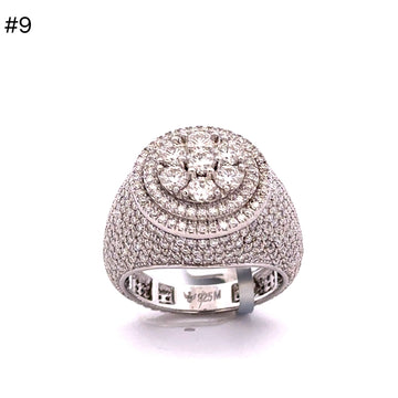 996391 | 925 Silver Moissanite Rhodium Ring