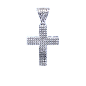 LYRA 0.76 CTW 925 CZ MOISSANITE RHODIUM ICED OUT PENDANT I 996751