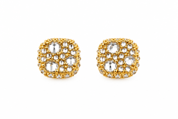 9100292 | 0.83 CTW Brass Moissanite Gold Earring