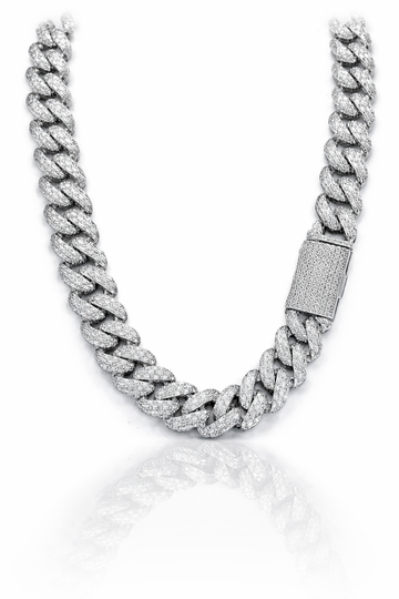 CAELUS 12MM MOISSANITE CUBAN CHAIN | 995741