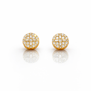 999652 | 925 Moissanite Gold Earring