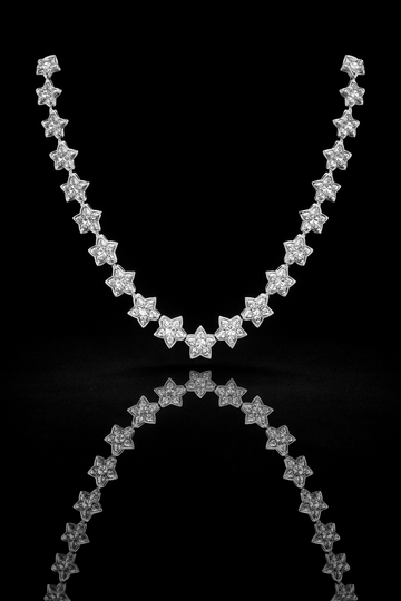 963831 | CZ Brass Rhodium Chain