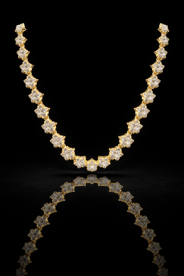 963832 | CZ Brass Gold Chain