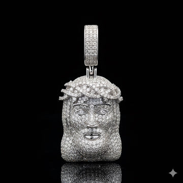 QUASAR 4.27 CTW 925 CZ MOISSANITE RHODIUM PENDANT I 995761