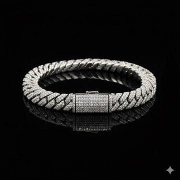 TENRIC 10MM MOISSANTE CUBAN BRACELET | 991341