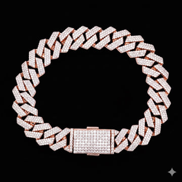 991355 | 925 Silver Moissanite Rose Gold Bracelet