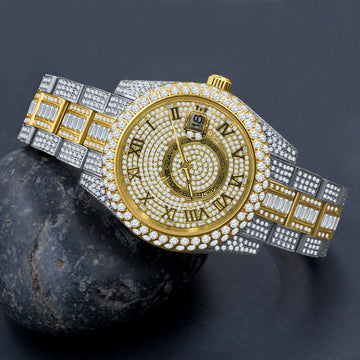 ROYALTY STEEL AUTOMATIC ICED-OUT WATCH | 5306142