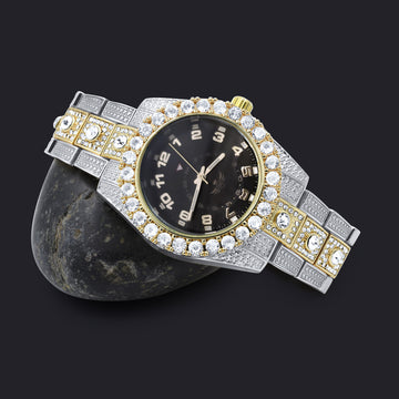NIGHT SPARKLER HIP HOP METAL WATCH I 5630179