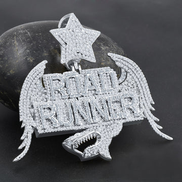 VAGOR 8.89 CTW 925 MOISSANITE RHODIUM ICED OUT PENDANT I 998441