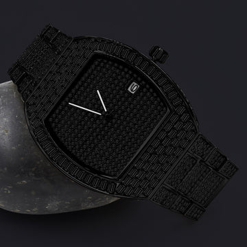 BOOGIE HIP HOP METAL WATCH CLEAR STONE | 563173