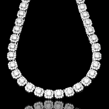 SEER SILVER MOISSANITE 6MM CHAIN | 991521