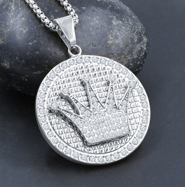 POTERE STAINLESS STEEL CRYSTAL PENDANT I D941031