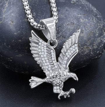 POTENTIA CRYSTAL STAINLESS STEEL PENDANT I D942751