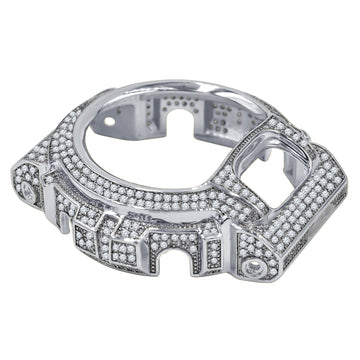 Gshock DW6900 Silver Iced out Bezel