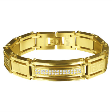 Steel Bracelet with CZ 2702-B