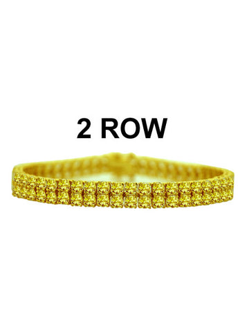 CZ Two Row Bracelet