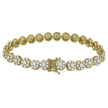 MISTRAL 7MM CZ BRASS ICED OUT CHAIN | 961642