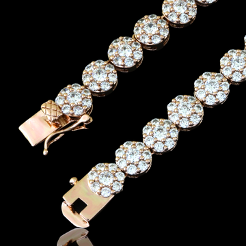 MISTRAL 7MM CZ RHODIUM BRASS ICED OUT CHAIN | 961635