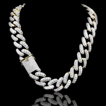 REBOUND BRASS 20MM CZ CUBAN CHAIN | 962742