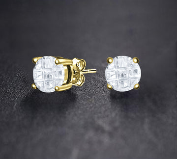 PURE Round Invisible CZ Stud | 960732