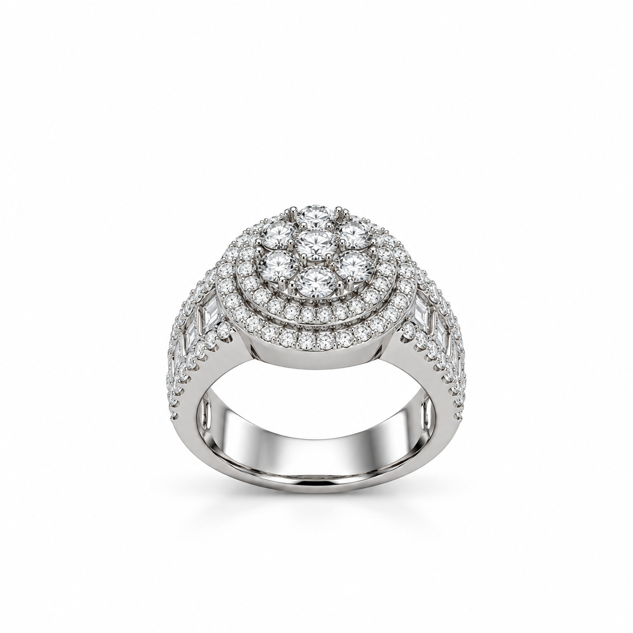 9911661 | 925 Moissanite Rhodium Ring