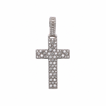 9100201 | 5.22 CTW Brass Moissanite Rhodium Pendant